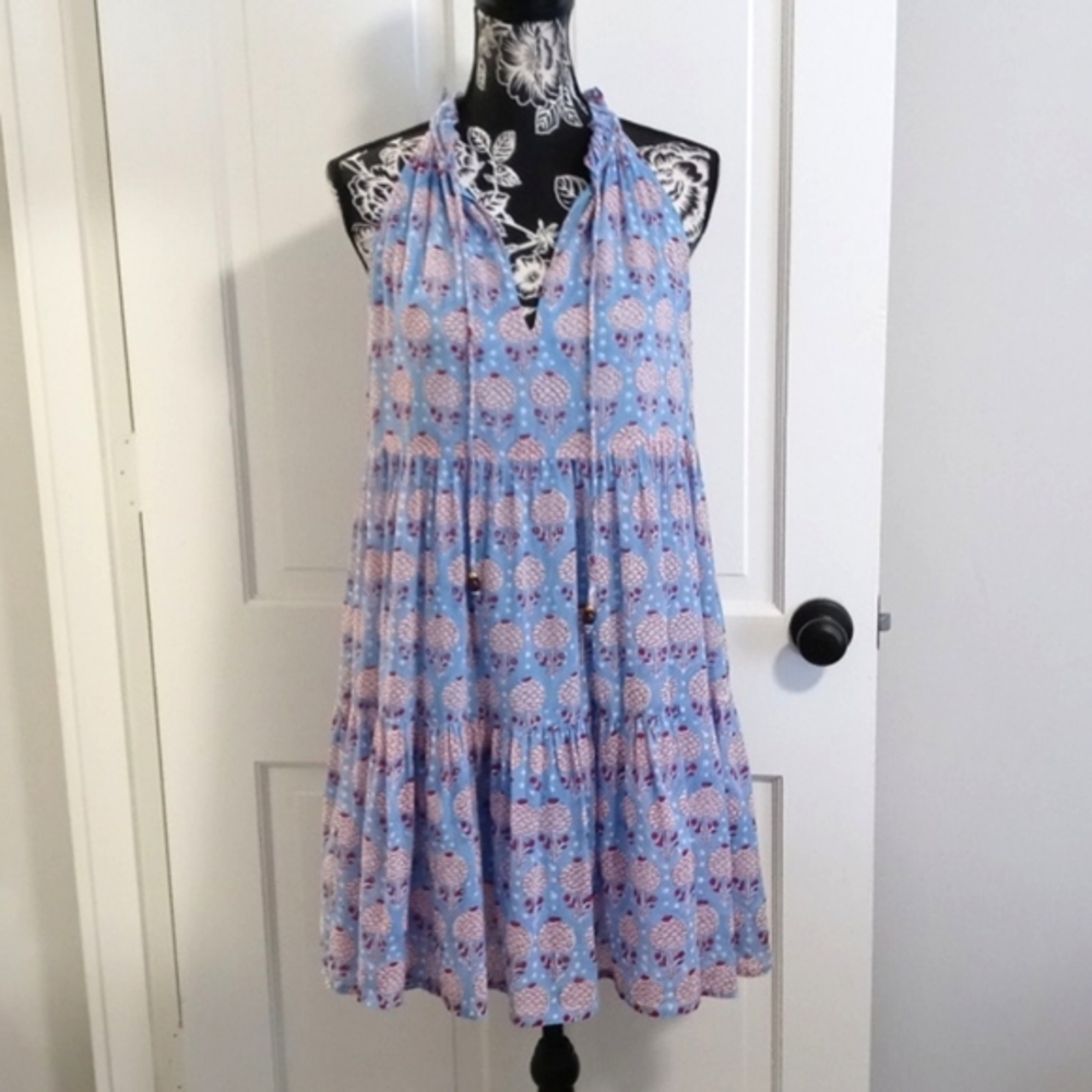 Oliphant - Blue/Red Drawstring Collar Sleeveless … - image 2